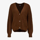 Zacht dames vest donkerbruin