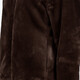 Reversible dames winterjas met imitatiebont bruin