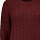 Gebreide dames trui met halflange mouwen rood