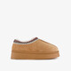 Gevoerde meisjes pantoffels camel bruin