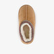 Gevoerde meisjes pantoffels camel bruin