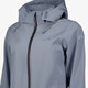 Softshell dames jas grijs 8000 mm waterkolom