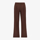 Dames wide leg pantalon bruin