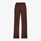 Dames wide leg pantalon bruin