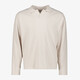 JJ Rebel heren split neck sweater beige