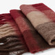Geruit dames sjaal rood bruin