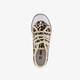 Meisjes gymschoenen met panterprint beige