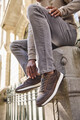 Heren sneakers bruin