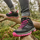 Hoge kinder wandelschoenen cat. A B zwart