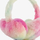 Meisjes oorwarmers met hartjes roze groen
