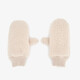 Dames teddy wanten beige