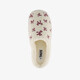 Dames pantoffels met rode strikjes wit