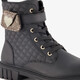 Meisjes boots met decoratief tasje zwart