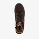 Leren dames veterboots donkerbruin