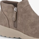 Lovely Vibe dames enkellaarsjes taupe