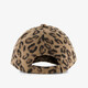 Dames pet met panterprint beige