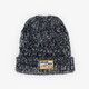 Gebreide kinder muts blauw