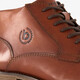 Leren heren veterschoenen cognac