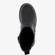 Meisjes Chelsea boots met croco details zwart
