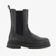 Meisjes Chelsea boots met croco details zwart