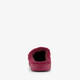 Dames teddy pantoffels met hartjes roze