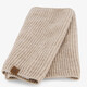Gebreide dames colsjaal beige