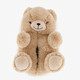 Kinder pantoffels teddybeer beige