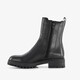Leren dames Chelsea boots zwart
