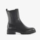 Leren dames Chelsea boots zwart