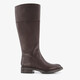 Hoge leren dames laarzen bruin