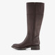Hoge leren dames laarzen bruin