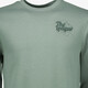 Heren sweater met backprint groen