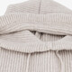 Gebreide dames balaclava wit