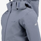 Meisjes softshell jas 8000 mm waterkolom blauw
