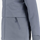 Meisjes softshell jas 8000 mm waterkolom blauw