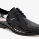 Heren lak veterschoenen zwart
