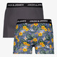 Jack en Jones 2-pack heren boxershorts grijs bloemenprint