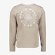 Heren longsleeve shirt met backprint groen