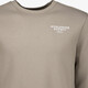 Heren sweater met backprint beige
