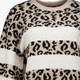 Dames trui met panterprint wit beige
