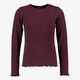 Meisjes longsleeve shirt bordeauxrood