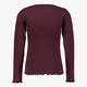 Meisjes longsleeve shirt bordeauxrood
