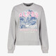 Dames sweater met opdruk grijs