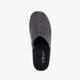 Heren instap pantoffels ribstof grijs