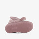 Hoge kinder teddy pantoffels met oortjes roze