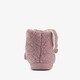 Hoge kinder teddy pantoffels met oortjes roze