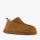 Gevoerde heren pantoffels cognac bruin