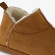 Gevoerde heren pantoffels cognac bruin