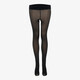 Dames fleece panty doorzichtig bruin