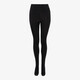 Dames fleece panty doorzichtig zwart